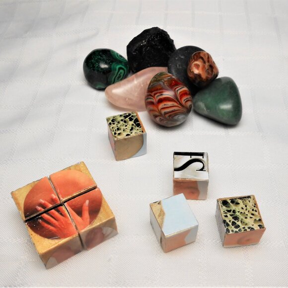 No. 4 Mini 10-sided puzzle with 8 collages pieces - Picture 3 of 4